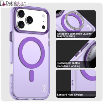 Imak smūgiams atsparus dėklas su magsafe - violetinis (Apple Iphone 17 Pro/Iphone 18 Pro) Imak smūgiams atsparus dėklas su magsafe - violetinis (Apple Iphone 17 Pro/Iphone 18 Pro)